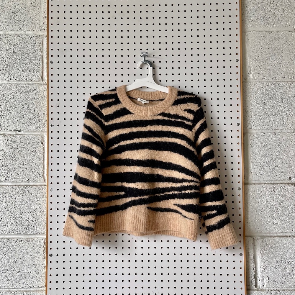madewell wool tiger sweater
